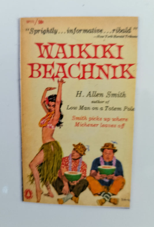 Beatnik Collection - Fridge Magnet #8- Waikiki Beachnik