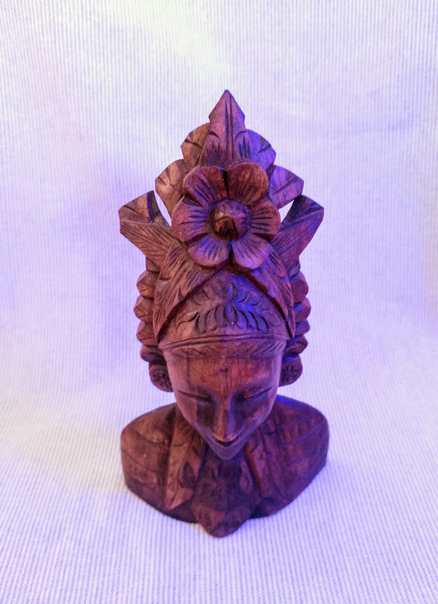 Retro Hand Carved Wooden Indonesian Figurine