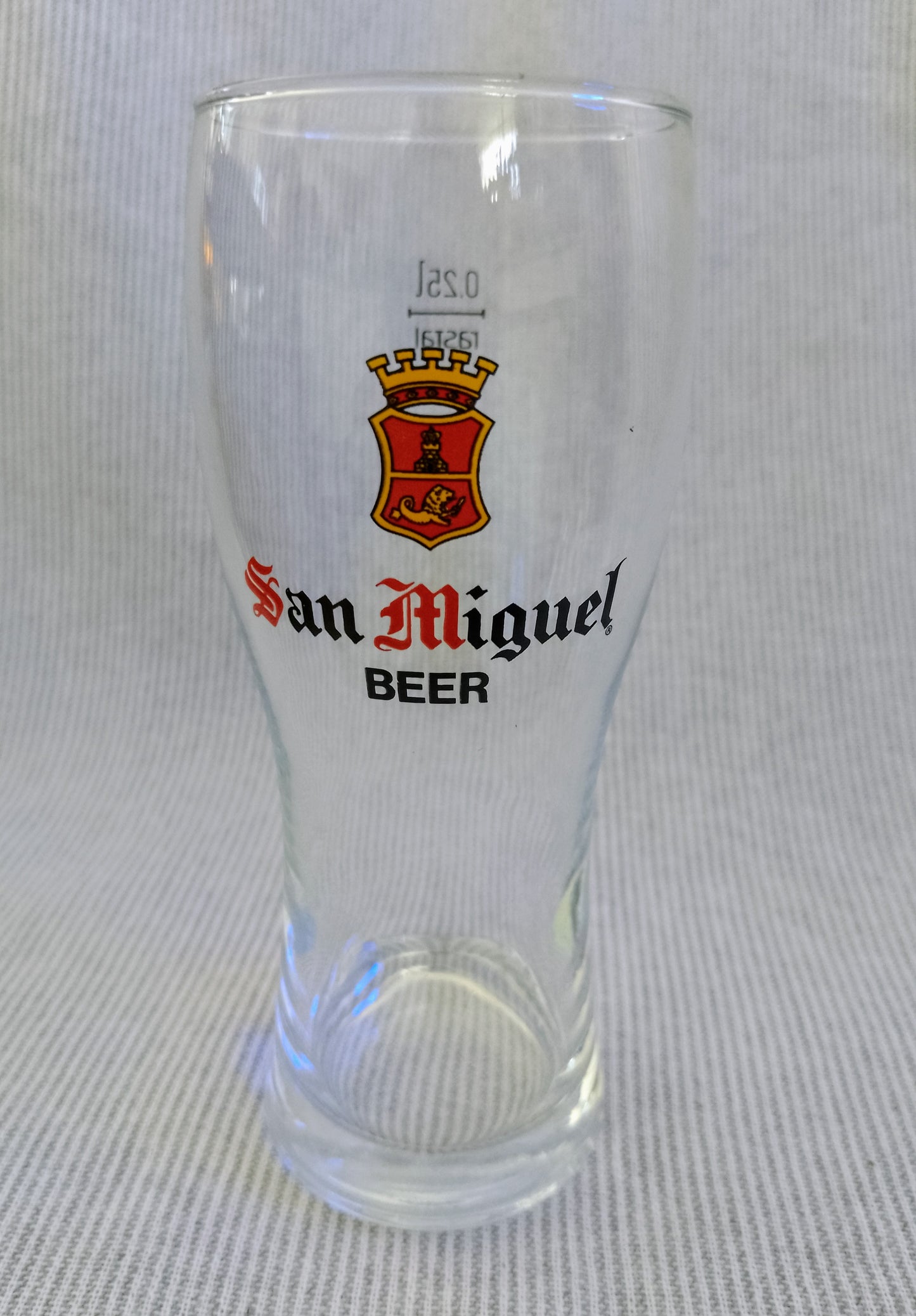 Retro San Miguel Beer Glass - 0.25L by Rastal Glassware (Germany)