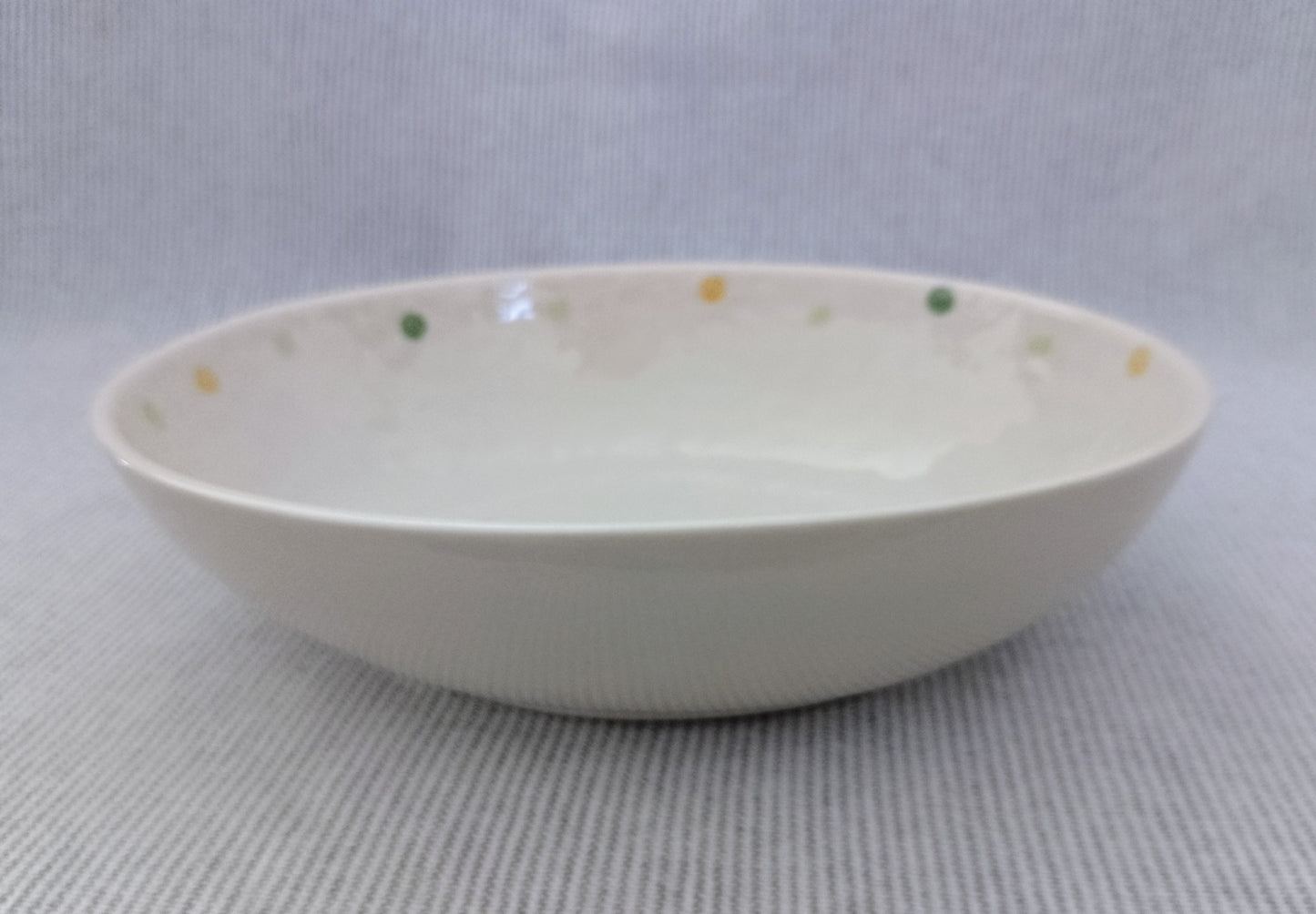 Green Dot Chinese Ceramic Serving Bowl