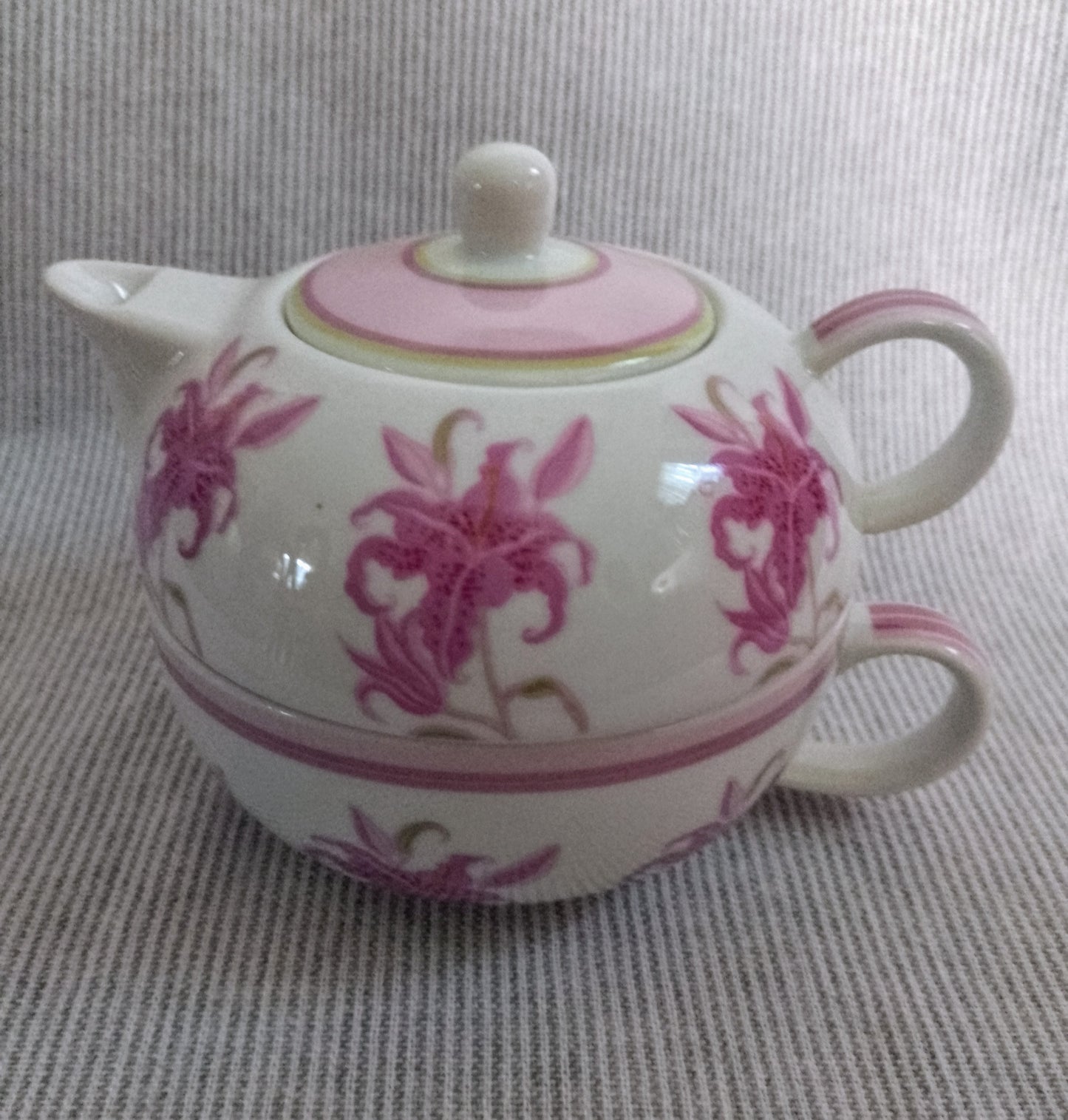 Ceramic Teapot and Cup Set by Pink Lilly