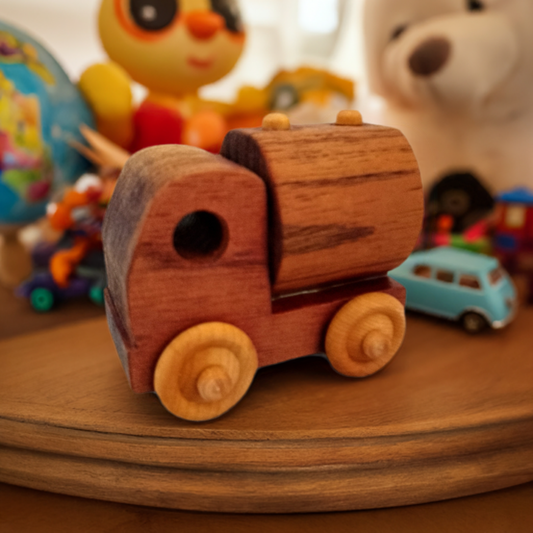 Retro Style Handcrafted Moveable Wooden Toy Truck