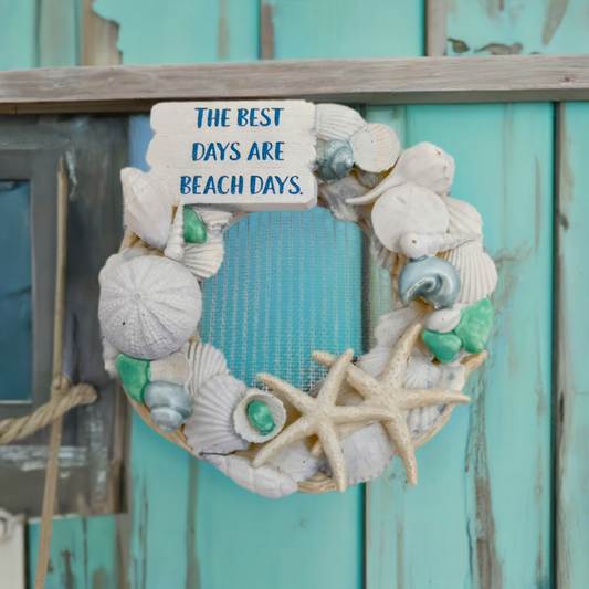 2021 Hallmark A Day At The Beach Faux Sea Shell Wreath by Debra Nielsen