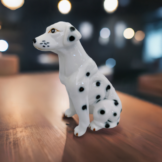 Vintage Bone China Dalmatian Dog Figurine