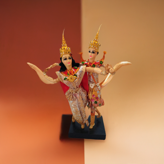 Vintage Mid Century Siam Traditional Dancing Couple