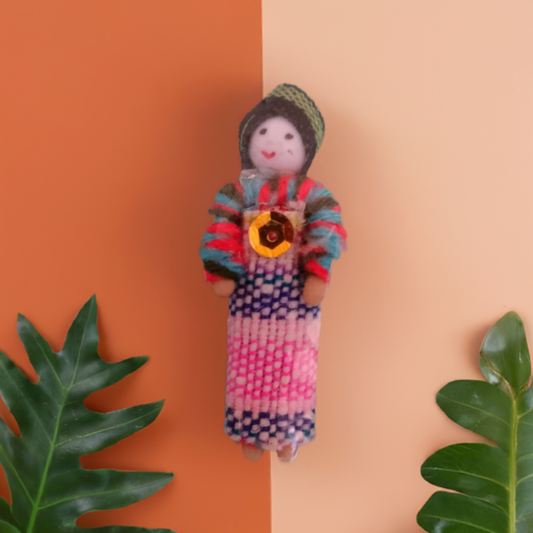 Handcrafted Cotton Miniature Thai Worry Doll by SI