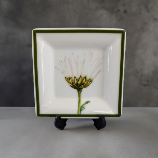 2003 Villeroy and Boch  Small Square Dish - Flora Series - Daisy