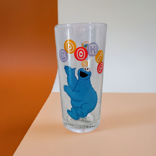 2010 Sesame Street Cookie Monster Glass Tumbler by Collectable Series