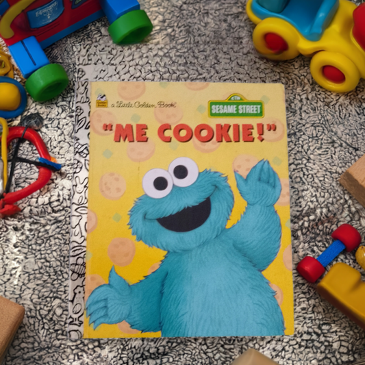 1994 Little Golden Book - Sesame Street Cookie Monster - Me Cookie